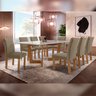 Conjunto Sala de Jantar Nápoles Tampo Vidro/mdf com 8 Cadeiras Marselha Smart Plus Cel Móveis - 1