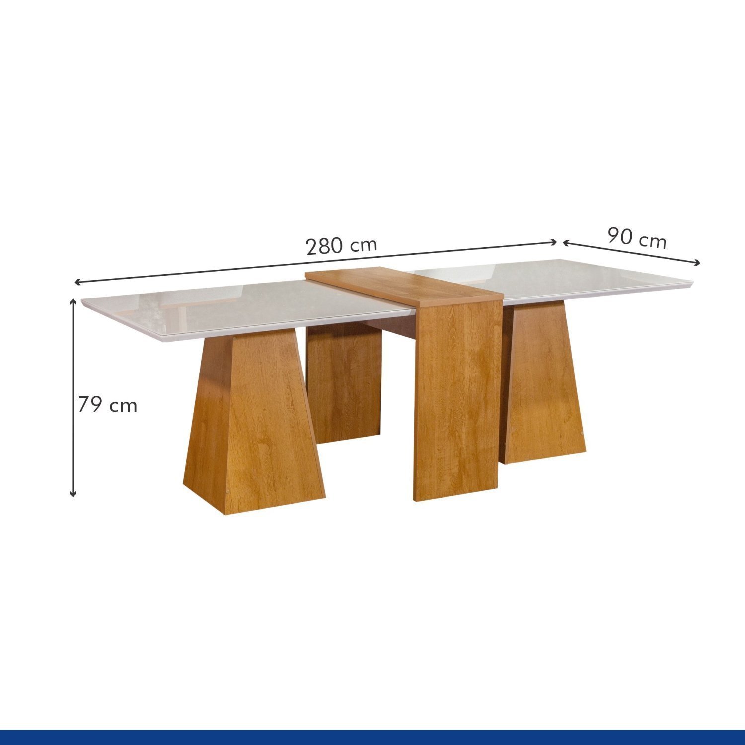 Conjunto Sala De Jantar Mesa Tampo Slim Plus Vidro Arezzo 280cm 10 Cadeiras Luiza - 4