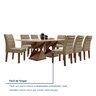 Conjunto Sala de Jantar Genova Tampo Vidro/mdf com 8 Cadeiras Genova Smart Plus - 8
