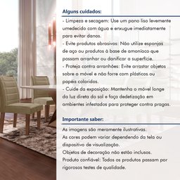 Conjunto Sala De Jantar Genova Tampo Vidro/MDF com 8 Cadeiras Genova Smart Plus  - 13