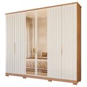 Ver imagem 1 de Guarda Roupa Elegance 6 Portas com Vidro Reflecta Mdf