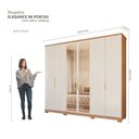 Ver imagem 4 de Guarda Roupa Elegance 6 Portas com Vidro Reflecta MDF