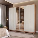 Ver imagem 1 de Guarda Roupa Elegance 6 Portas com Vidro Reflecta MDF