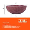 Ver imagem 3 de Vaso Bacia Sicilia Café 12 Terrano