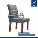 Ver imagem 6 de Conjunto Sala de Jantar Mesa Tampo Slim Plus Vidro Arezzo 280cm 10 Cadeiras Genova