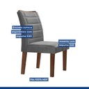 Ver imagem 5 de Conjunto Sala de Jantar Mesa Tampo Slim Plus Vidro Arezzo 280cm 10 Cadeiras Genova