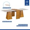 Conjunto Mesa 10 Cadeiras Sala de Jantar Tampo com Vidro Arezzo 280cm Genova - 3