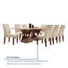 Conjunto Sala de Jantar Genova Tampo Vidro/mdf com 8 Cadeiras Genova Smart Plus - 8