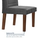 Ver mais imagens de Conjunto Sala de Jantar Genova Tampo Vidro/MDF com 8 Cadeiras Genova Smart Plus