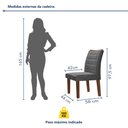 Ver imagem 4 de Conjunto Sala de Jantar Genova Tampo Vidro/mdf com 8 Cadeiras Genova Smart Plus