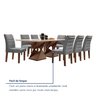 Conjunto Sala de Jantar Genova Tampo Vidro/mdf com 8 Cadeiras Genova Smart Plus - 8
