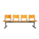 Ver imagem 1 de Longarina Turim 4 Lugares - Laranja