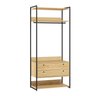 Guarda Roupa Closet Industrial com Cabideiro 2 Gavetas  - 2