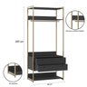 Guarda Roupa Closet Industrial com Cabideiro 2 Gavetas  - 3
