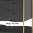Ver mais imagens de Guarda-Roupa Closet Industrial Olivar com Cabideiro 2 Gavetas 89cm - Preto