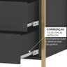 Modulo Closet Industrial com Cabideiro 2 Gavetas 89cm - Estrutura Metálica Moderna - 7