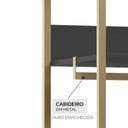 Ver imagem 6 de Modulo Closet Industrial com Cabideiro 2 Gavetas 89cm - Estrutura Metálica Moderna Preto