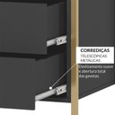 Ver imagem 7 de Guarda-Roupa Closet Industrial Olivar com Cabideiro 2 Gavetas 89cm - Preto