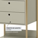 Ver mais imagens de Estante Closet Industrial 54cm 2 Gav e 5 Prat Estrutura Metálica Móvel Moderno e Funcional Off White