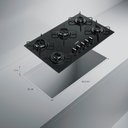 Ver imagem 7 de Cooktop 5 Bocas Cd075be a Gás Mesa de Vidro Temperado Consul