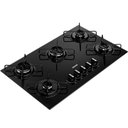 Ver imagem 1 de Cooktop 5 Bocas Cd075be a Gás Mesa de Vidro Temperado Consul
