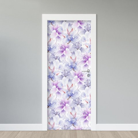 Adesivo Porta - Flor Delicada Faxprint Adesivo de Porta