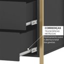 Ver imagem 7 de Estante Closet Industrial com 2 Gav e 5 Prat Estrutura Metálica Móvel Moderno e Funcional Preto