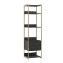 Ver imagem 3 de Estante Closet Industrial com 2 Gav e 5 Prat Estrutura Metálica Móvel Moderno e Funcional Preto