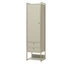 Ver imagem 2 de Guarda Roupa Modulado Closet Industrial 54cm com Cabideiro Porta 2 Gavetas Off White