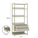 Ver imagem 5 de Guarda Roupa Closet Modulado Industrial 1 Porta 8 Gavetas