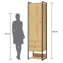 Ver imagem 5 de Guarda Roupa Closet Modulado Industrial 1 Porta 8 Gavetas 