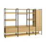 Guarda Roupa Closet Modulado Industrial 1 Porta 8 Gavetas  - 9