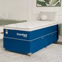 Ver imagem 7 de Cama Box Baú Solteiro + Colchão Comfort Class Pillow Top Azul/suede Azul