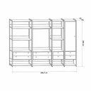 Ver imagem 4 de Guarda Roupa Closet Modulado Industrial 1 Porta 8 Gavetas