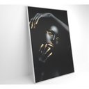 Ver imagem 6 de Quadro Mulher Negra Dourado 80x120 Cm Vidro Impresso