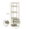 Estante para Livros Industrial 4 Gavetas 5 Prateleiras 200cmx144cm - 3