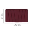 Ver imagem 2 de Painel Cabeceira Estofada Bélgica 140cm Cama Box Casal Veludo Bordo- Mabe Magazine