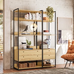 Estante para Livros Industrial 4 Gavetas 5 Prateleiras 200cmx144cm