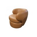 Ver imagem 4 de Poltrona Porto com Base Giratoria Couro Legitimo:520