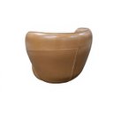 Ver imagem 2 de Poltrona Porto com Base Giratoria Couro Legitimo:520