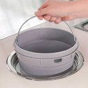 Ver imagem 6 de Lixeira de Embutir Redonda Clean Round Aço Inox e Balde Plástico 5l - Tramontina 94518/005