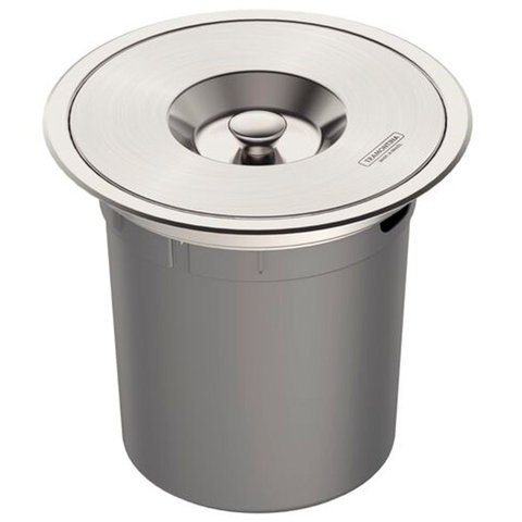 Lixeira de Embutir Redonda Clean Round Aço Inox e Balde Plástico 5l - Tramontina 94518/005