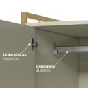 Ver mais imagens de Guarda Roupa Closet Modulado 1 Porta 4 Gavetas 143cm - Estrutura metálica Moderna