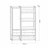 Guarda Roupa Closet Modulado Industrial 4 Gavetas  - 4