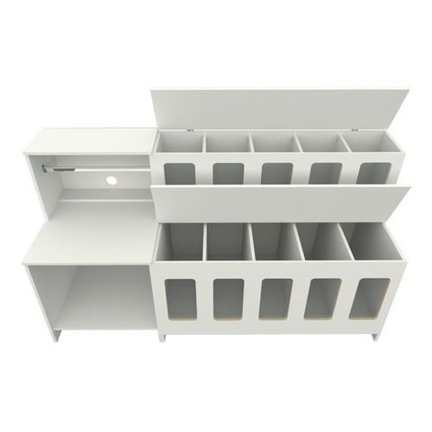 Expositor de Ração + Mesa para Balança Mdp (pet Shop) Vetorial Móveis