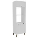 Ver imagem 1 de Torre Quente Cozinha Aurora 2,20m X 70cm 2 Nichos com Pés Cor:branco