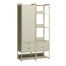 Guarda Roupa Closet Modulado com Cabideiro Porta 4 Gavetas 108cm - Estrutura metálica Moderna - 2