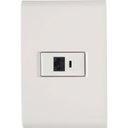 Ver imagem 1 de Conjunto Liz Branco 4x2 com 1 Tomada para Telefone Rj11 - 57170019 - Tramontina Cj.tomada P/telefone