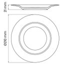 Ver imagem 3 de Conjunto 12 Pratos de Sobremesa Porcelana 21cm Tramontina Maria Augusta Mesa Posta