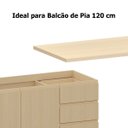 Ver imagem 3 de Tampo para Balcão de Pia de Cozinha 120 cm Aurora Carvalho